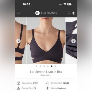 Lululemon | Lean in bra